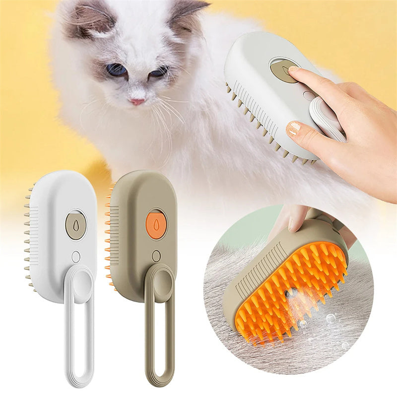 LuxePaws™ 3-in-1 Electric Steam Pet Brush