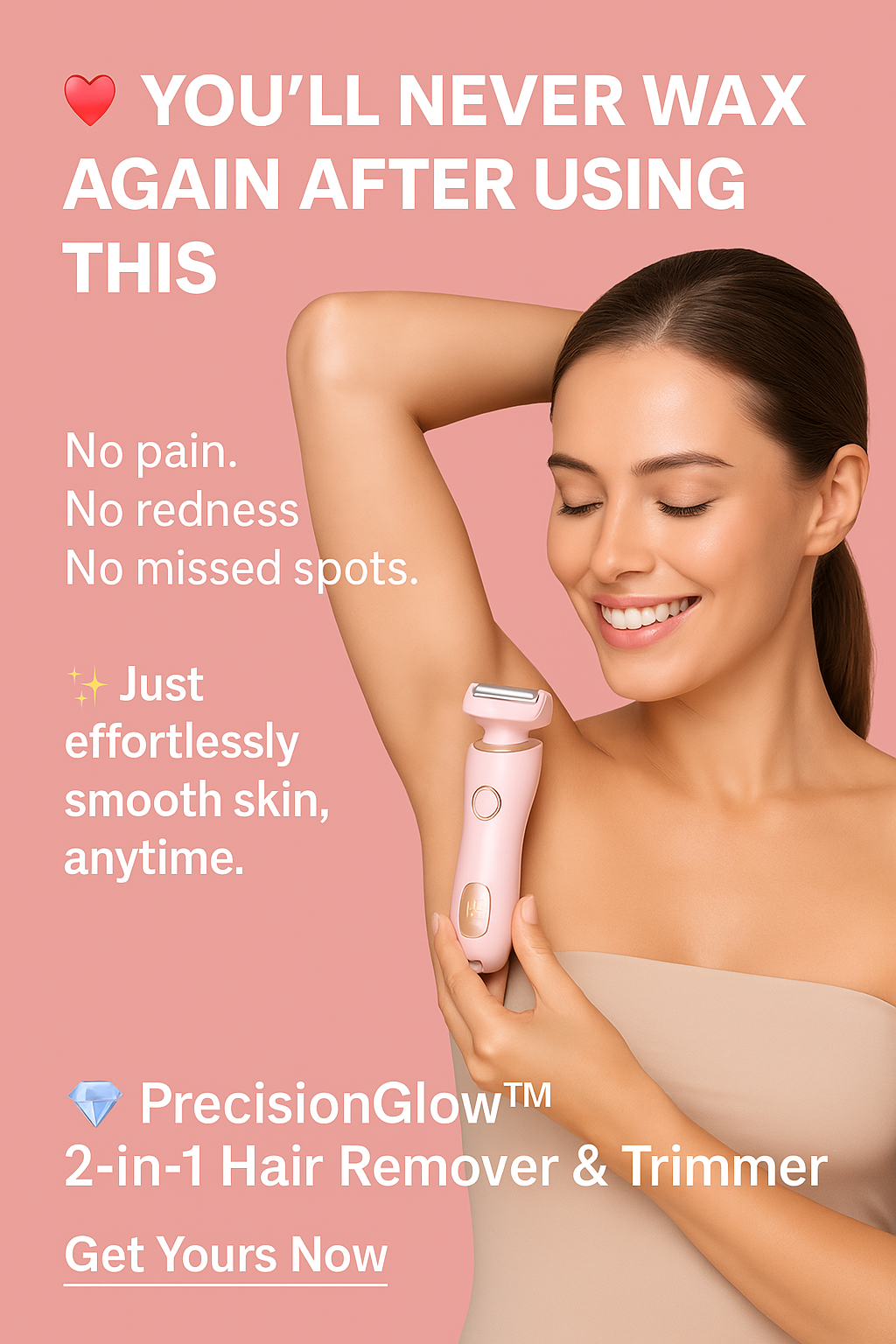 PrecisionGlow™ 2-in-1 Rechargeable Hair Remover & Trimmer