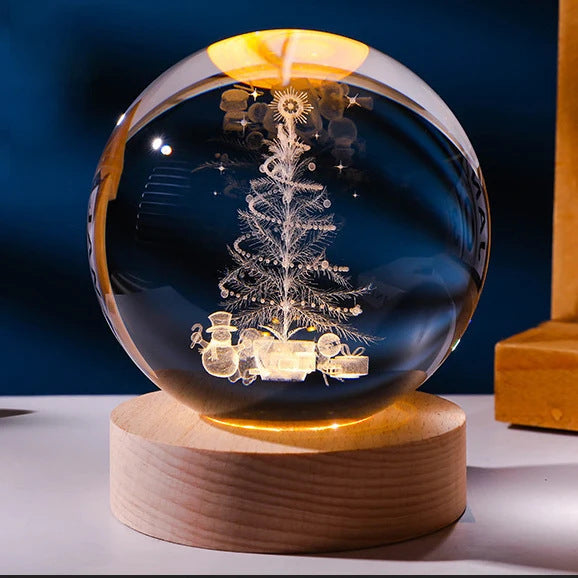3D Planetary Crystal Ball Night Lamp