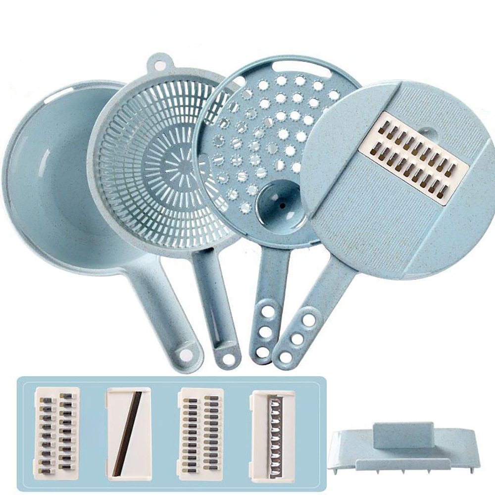 KitchenPro 8-in-1 Mandoline Slicer & Food Prep Kit