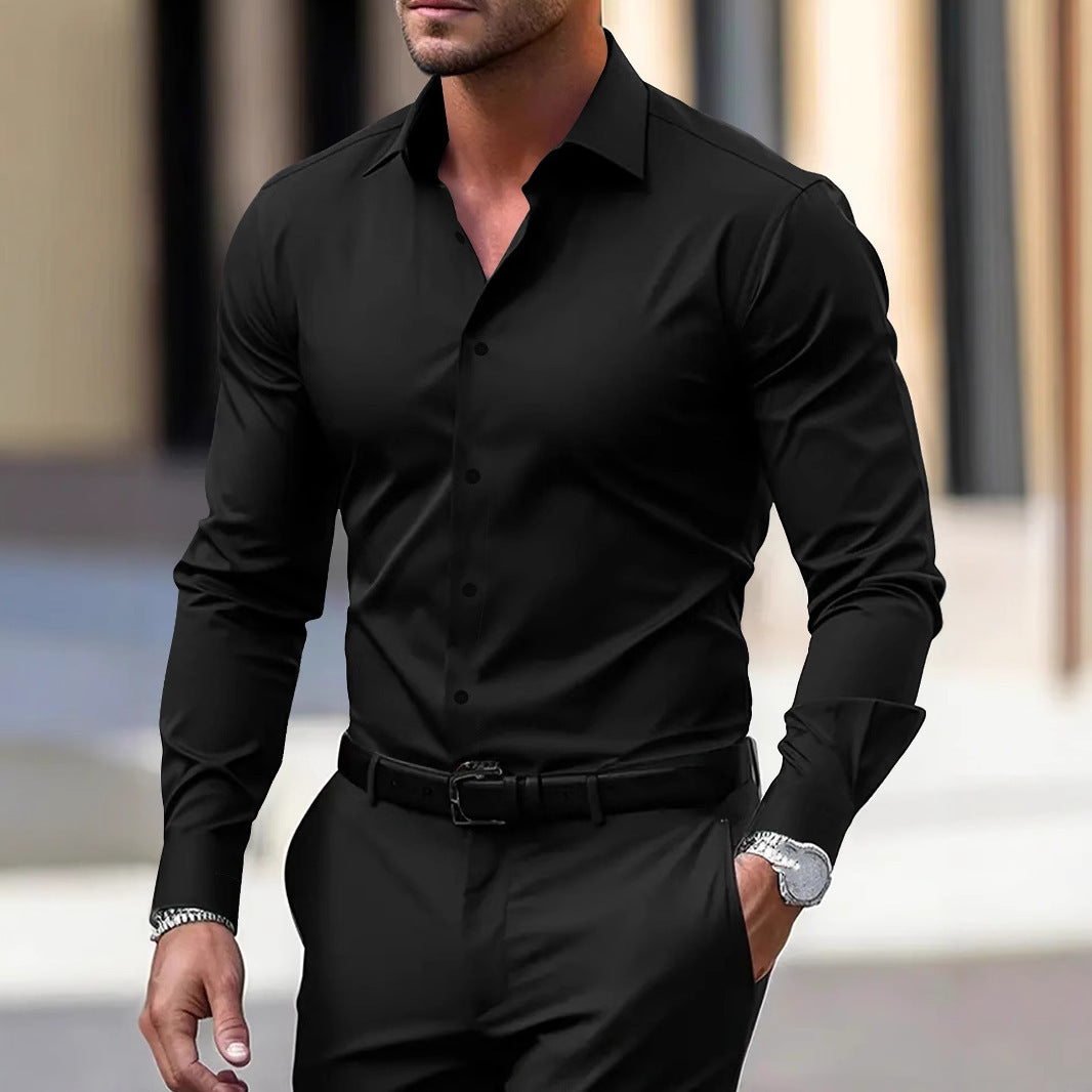 Men’s Luxury Slim-Fit Dress Shirt