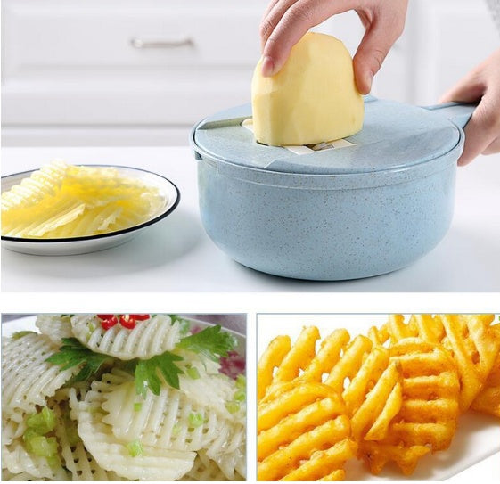 KitchenPro 8-in-1 Mandoline Slicer & Food Prep Kit