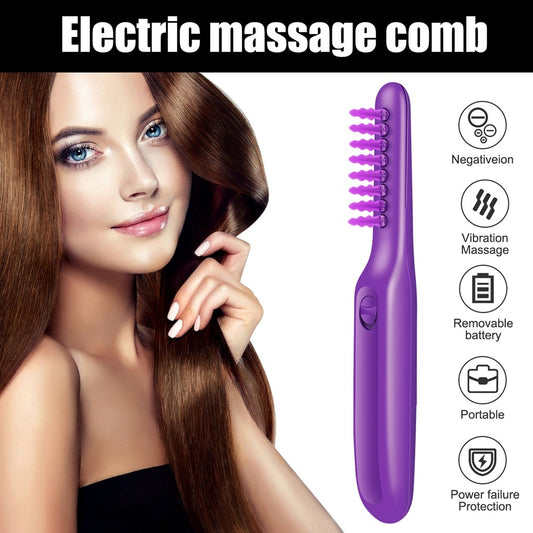 2-in-1 Electric Hair Detangler & Scalp Massager